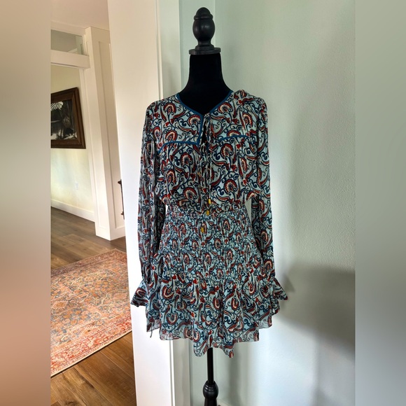 Karina Grimaldi boho set blouse and skirt s/xs Eliza...